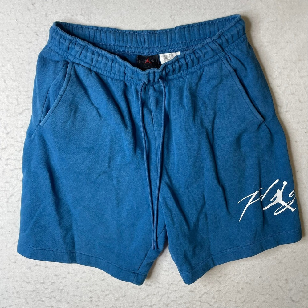 Jordan‎ Flight Sweat Shorts Blue Mens Size M Athletic Gym Casual